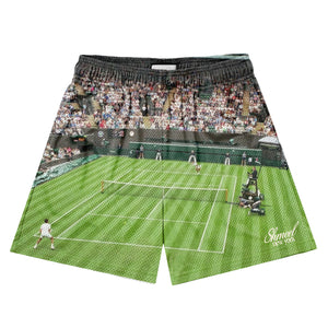 Green Grass Tennis Basketball Shorts