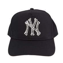 Load image into Gallery viewer, Shmeel x Austen AG NY Logo &quot;Bone&quot; Trucker Hat Black