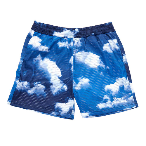 Navy Cloud Mesh Shorts