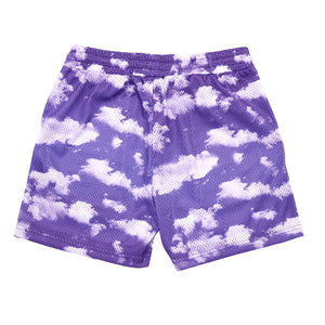 Sleepy Hallow Purple Cloud Mesh Shorts
