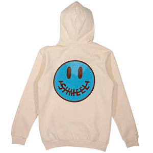 Chennile Patch Smiley Hooded Sweatshirt